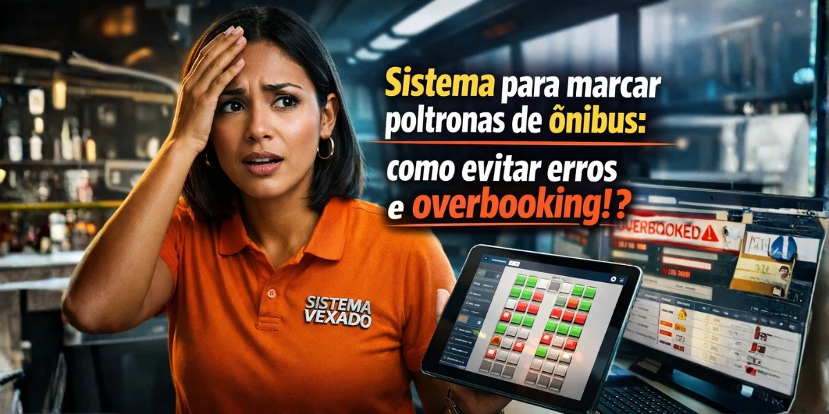 Sistema para controle de poltronas de ônibus