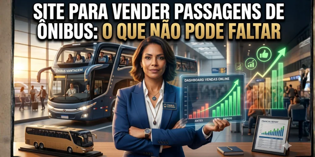 Ter um site para vender passagens de ônibus deixou de ser diferencial e virou necessidade para agências, bilheteiros rodoviários e empresas de transporte que querem sobreviver no mercado atual. Muitos ainda dependem exclusivamente de vendas presenciais ou de plataformas de terceiros, perdendo controle, margem e a oportunidade de construir relacionamento direto com o passageiro.
