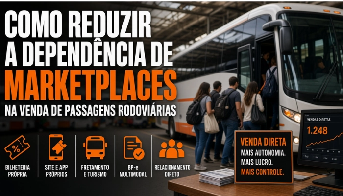 Imagem ilustrativa: Como reduzir a dependência de marketplaces na venda de passagens rodoviárias
